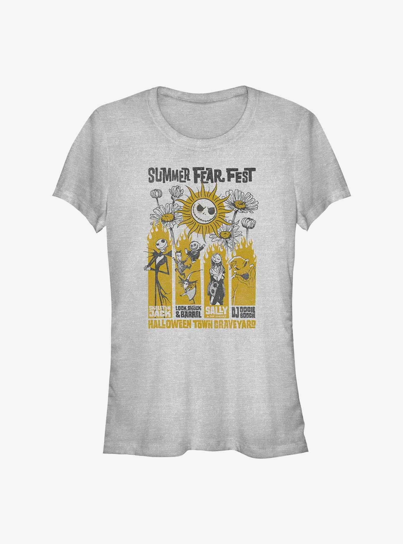 Disney The Nightmare Before Christmas Summer Fear Fest Poster Girls T-Shirt, , hi-res