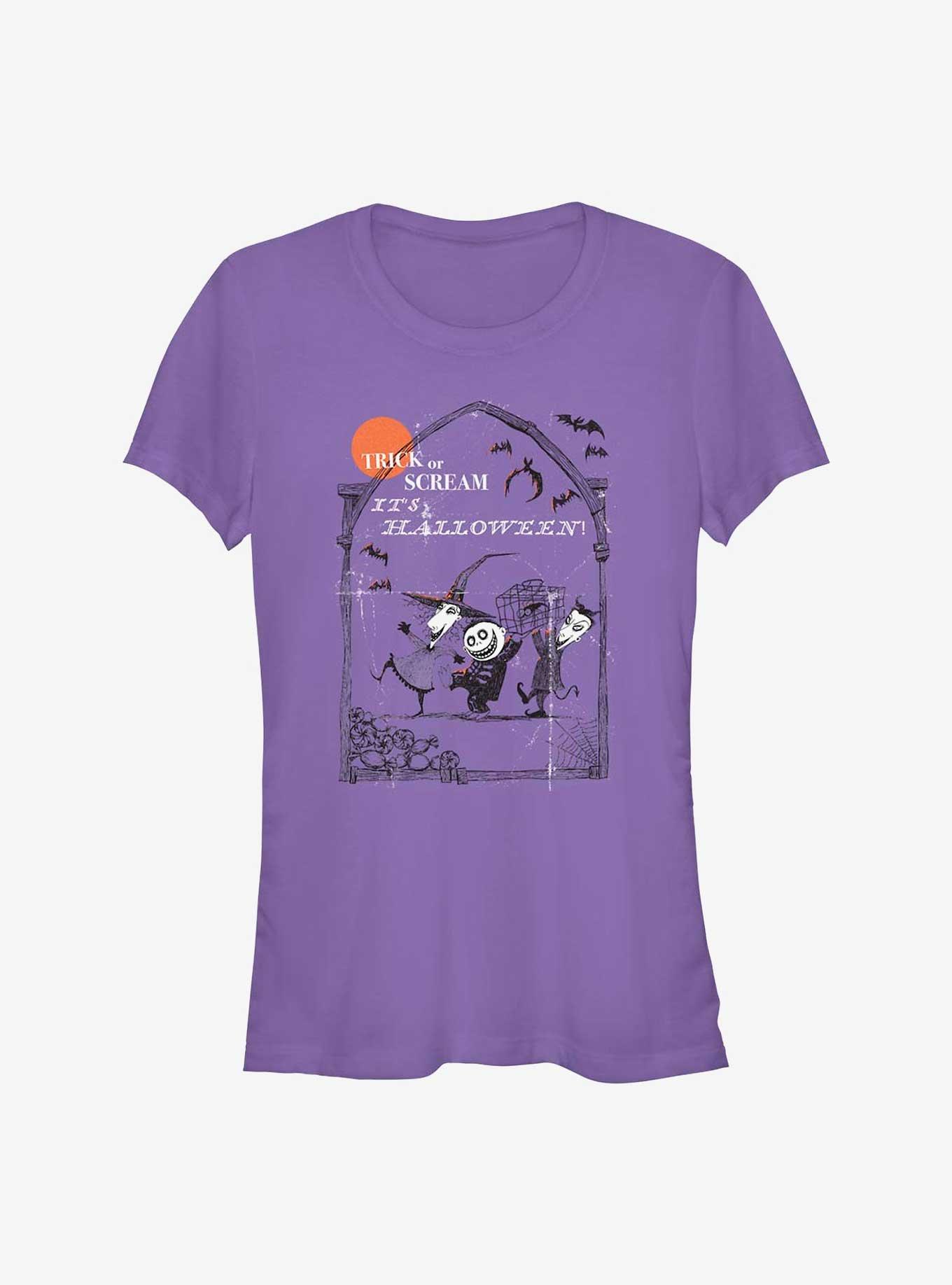 The Nightmare Before Christmas Trick Or Scream Girls T-Shirt, , hi-res