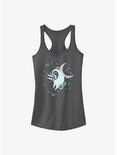 The Nightmare Before Christmas Zero Stars And Flowers Girls Tank Top, CHARCOAL, hi-res