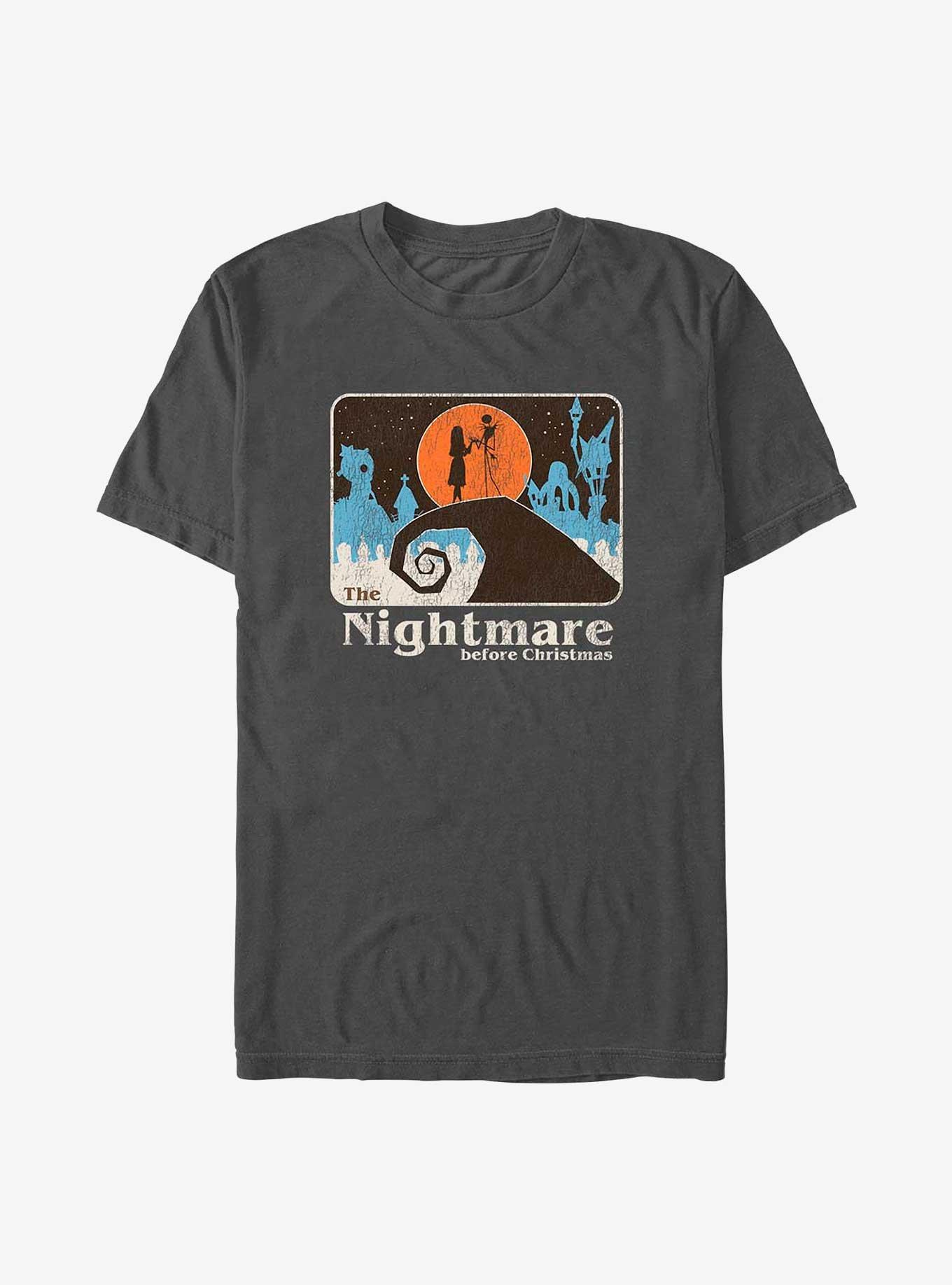 Disney The Nightmare Before Christmas Moonlit Lovers Jack and Sally T-Shirt