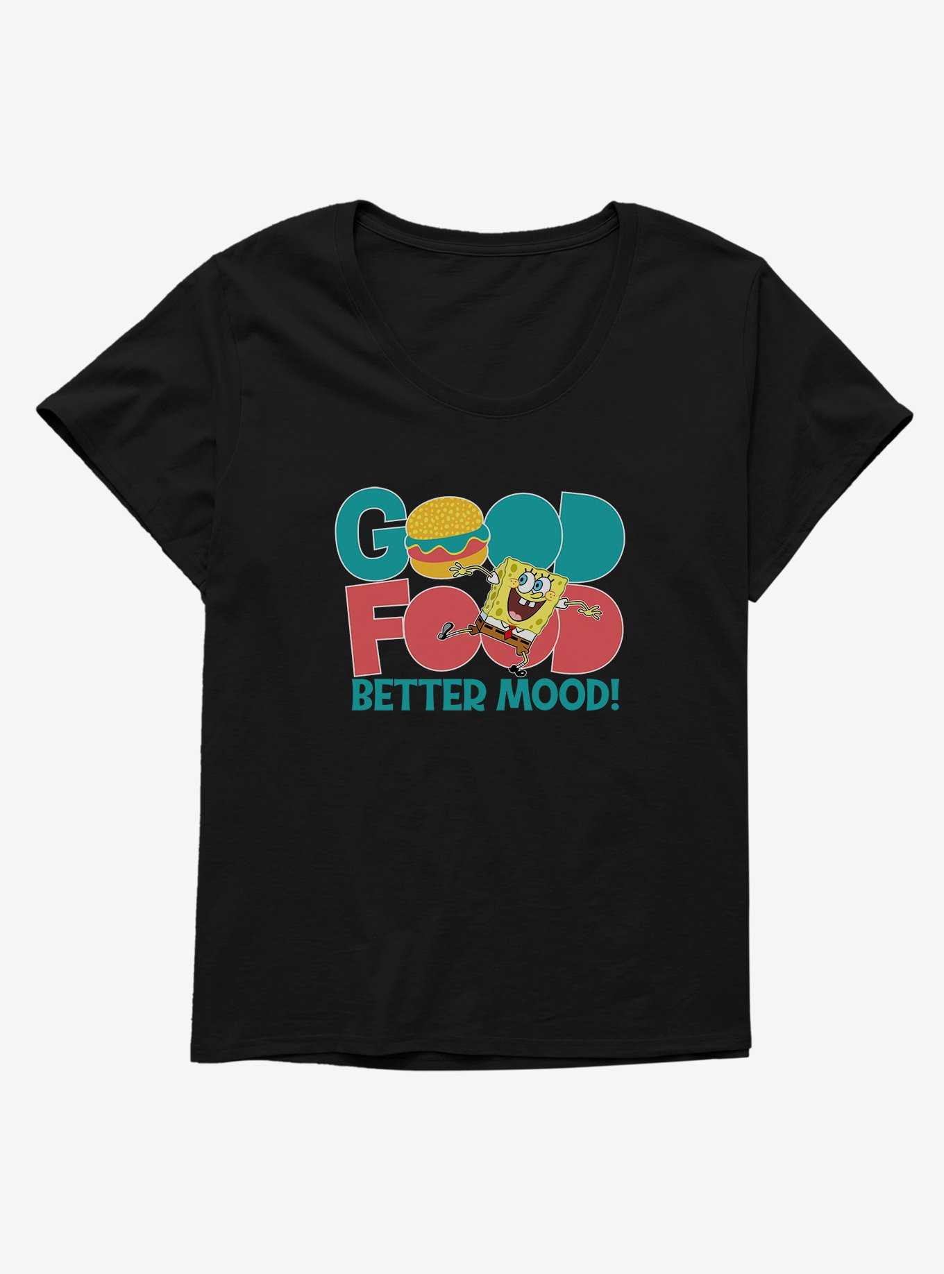 SpongeBob SquarePants Good Food Better Mood! Girls T-Shirt Plus Size, , hi-res