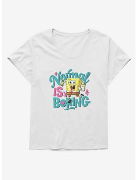 SpongeBob SquarePants Normal Is Boring Girls T-Shirt Plus Size, , hi-res