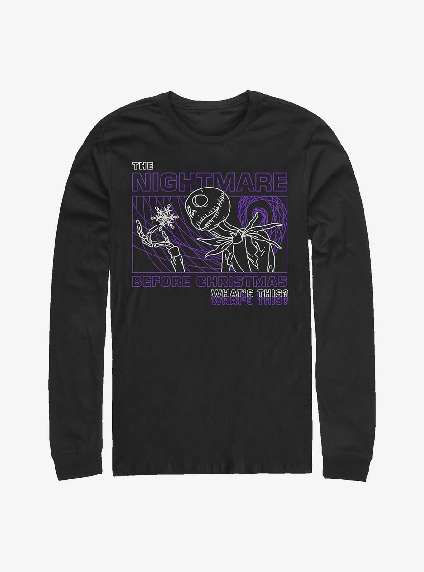 Disney The Nightmare Before Christmas What Is This Long-Sleeve T-Shirt, BLACK, hi-res