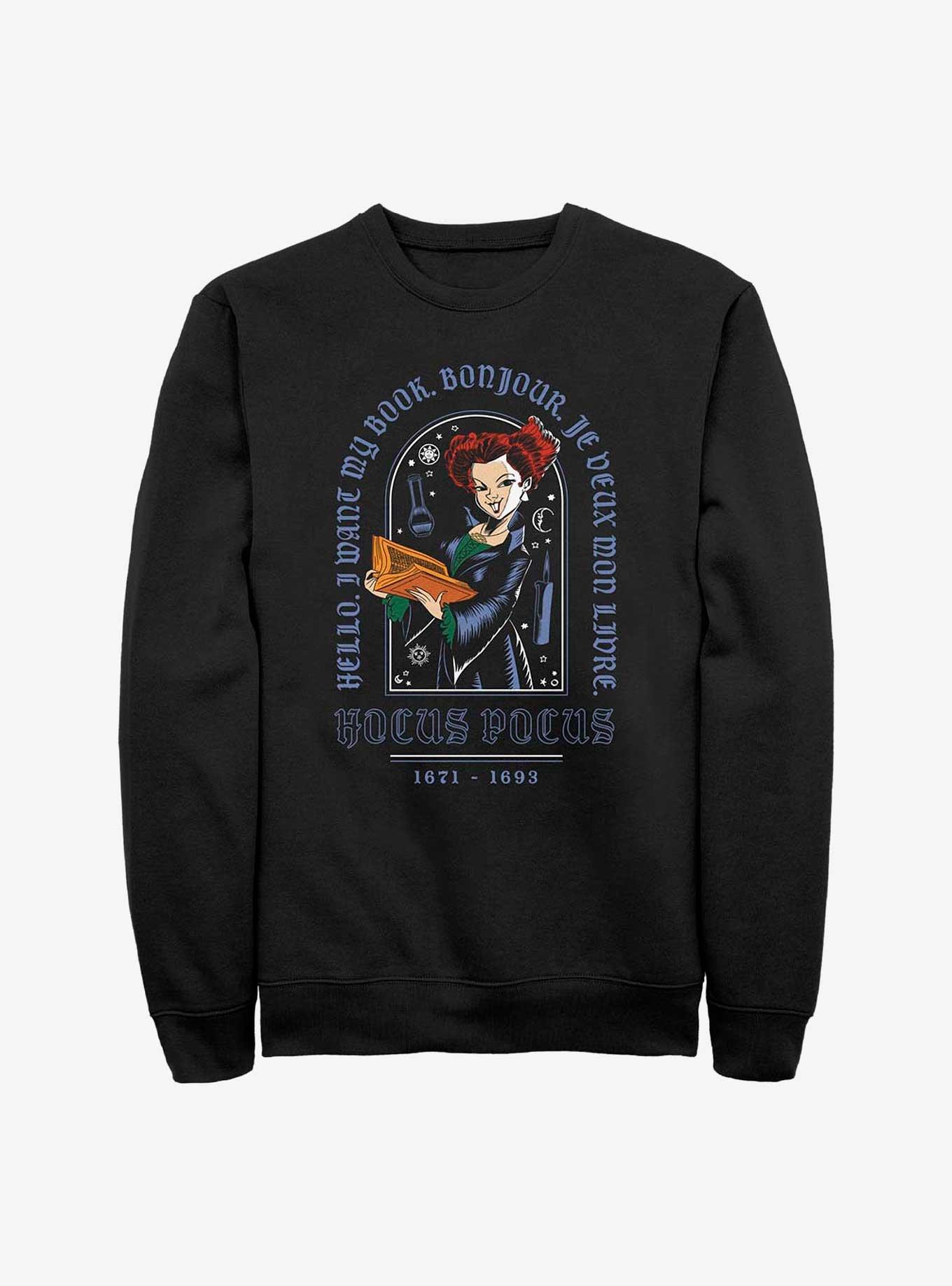 Disney Hocus Pocus Winnie Cartoon Sweatshirt, , hi-res