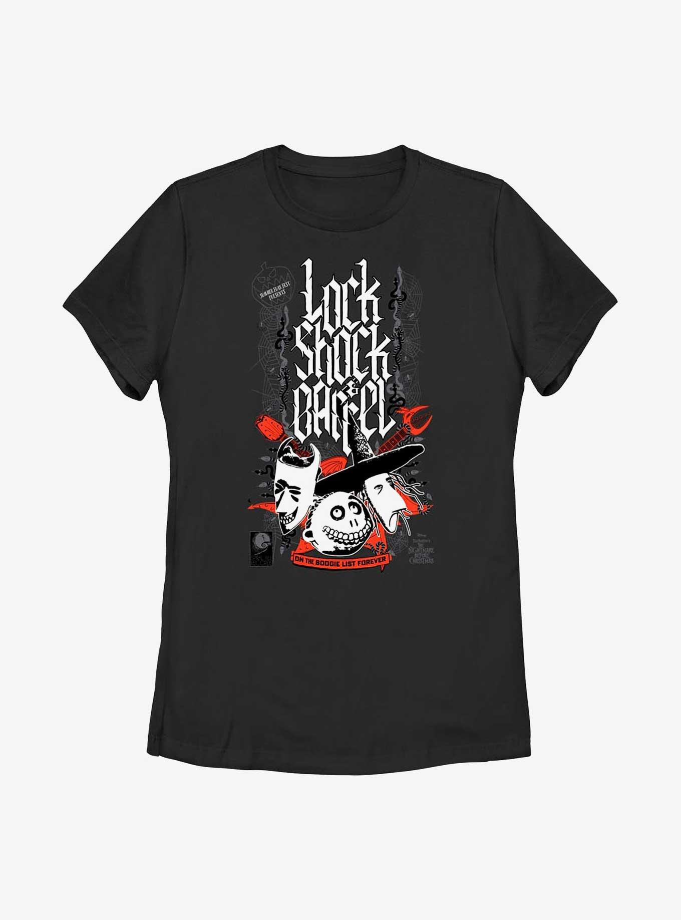 Disney The Nightmare Before Christmas Boogie List Womens T-Shirt, BLACK, hi-res