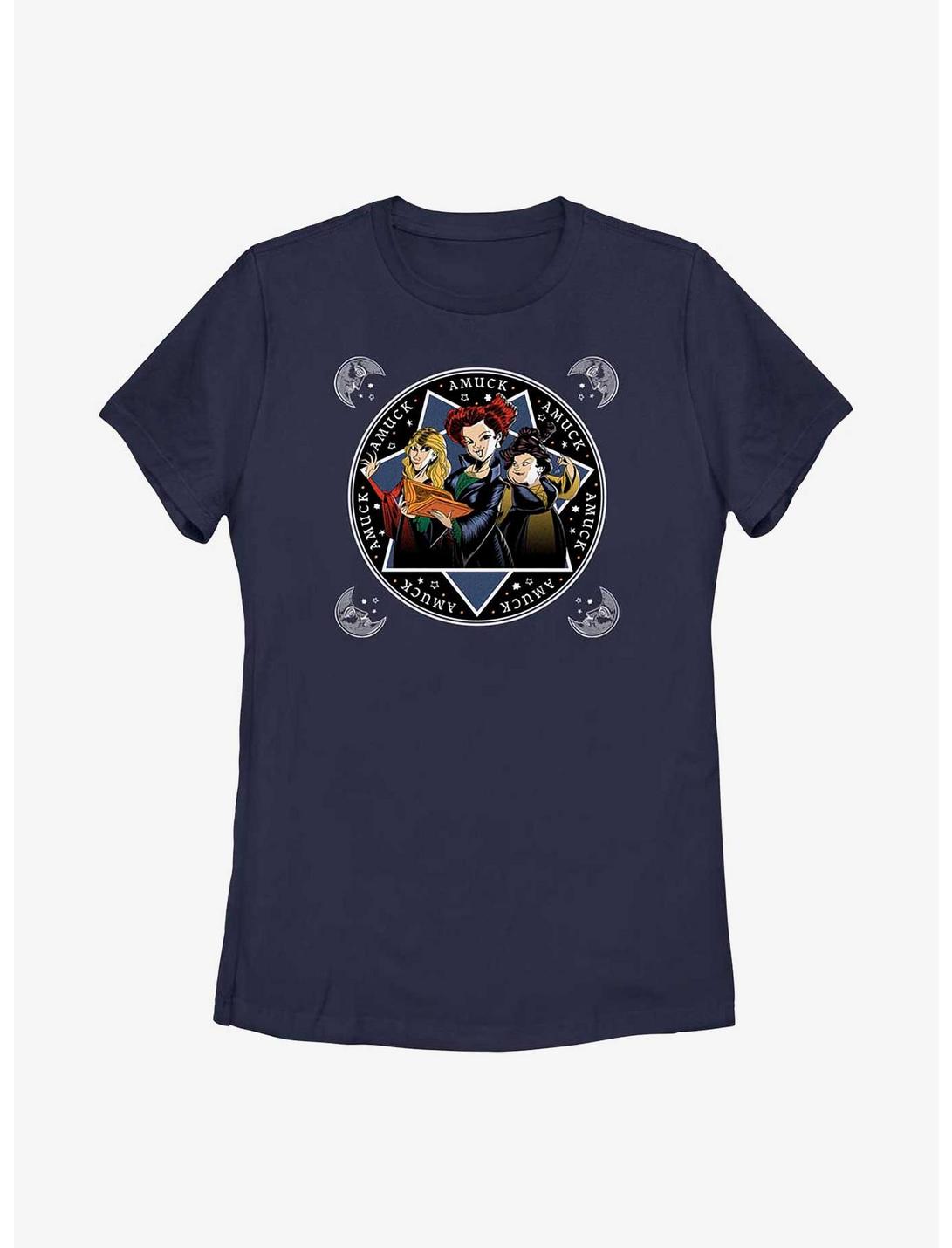 Disney Hocus Pocus Sanderson Sisters Cartoon Style Womens T-Shirt, NAVY, hi-res