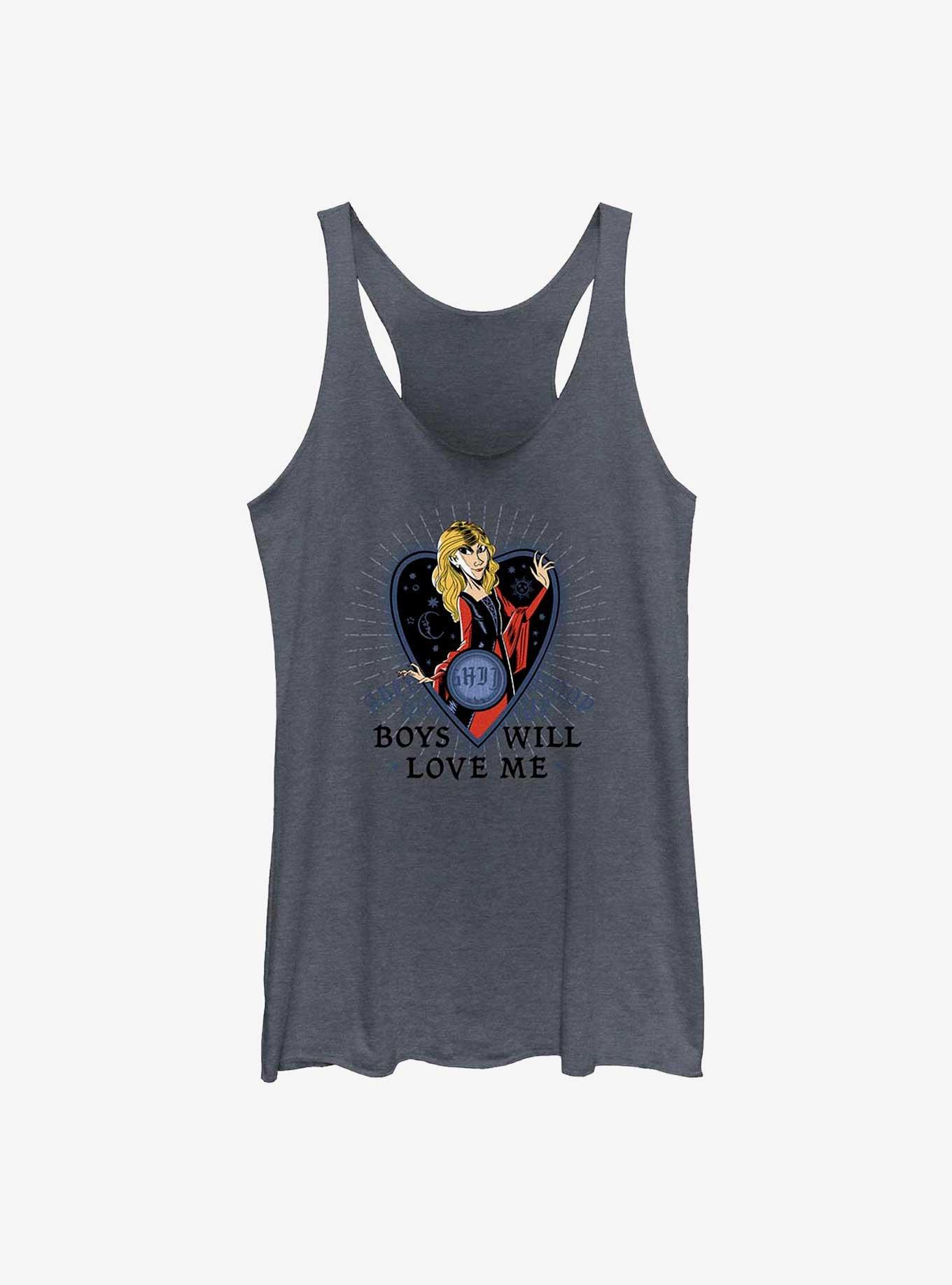 Disney Hocus Pocus I Am Beautiful Womens Tank Top, NAVY HTR, hi-res