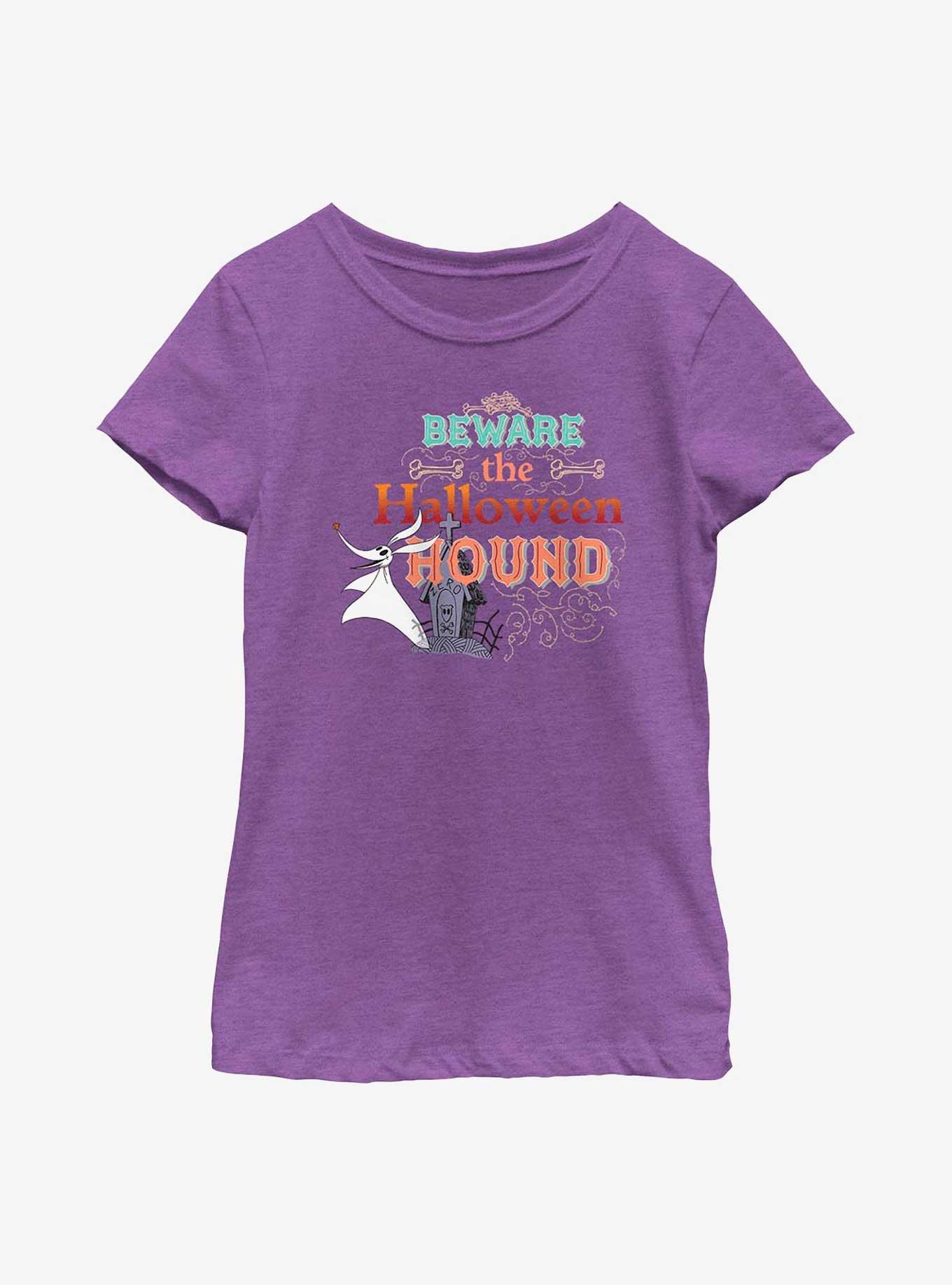 Disney The Nightmare Before Christmas Beware Of Zero Youth Girls T-Shirt, PURPLE BERRY, hi-res