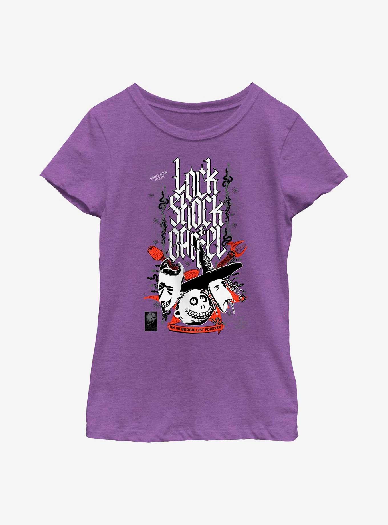 Disney The Nightmare Before Christmas Boogie List Youth Girls T-Shirt, PURPLE BERRY, hi-res