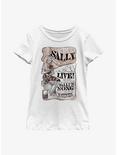 Disney The Nightmare Before Christmas Fest Sally Watercolor Youth Girls T-Shirt, WHITE, hi-res