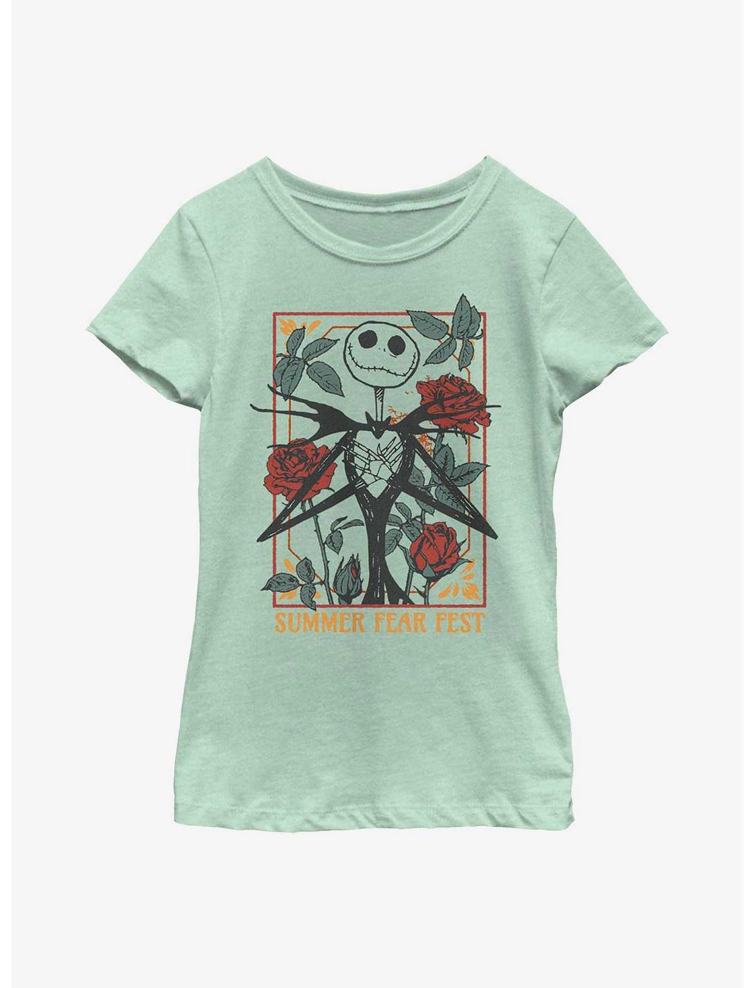 Disney The Nightmare Before Christmas Jack Summer Fear Fest Youth Girls T-Shirt, MINT, hi-res