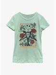 Disney The Nightmare Before Christmas Jack Summer Fear Fest Youth Girls T-Shirt, MINT, hi-res