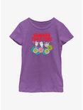 Disney The Nightmare Before Christmas Lock, Shock And Barrel Summer Fest Youth Girls T-Shirt, PURPLE BERRY, hi-res