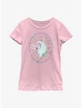 Disney The Nightmare Before Christmas Stars And Flowers Youth Girls T-Shirt, PINK, hi-res
