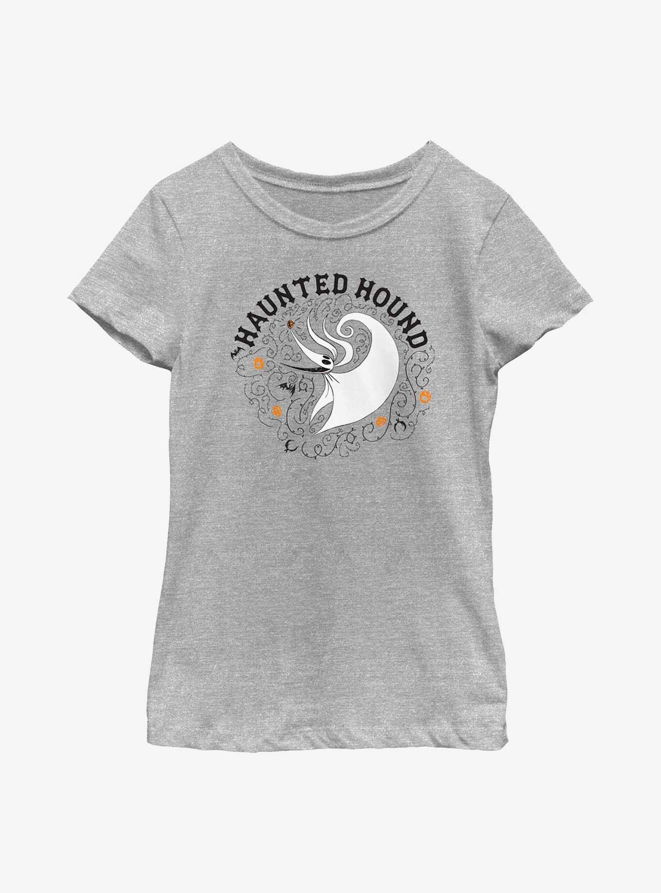 Disney The Nightmare Before Christmas Zero Haunted Hound Youth Girls T-Shirt, ATH HTR, hi-res