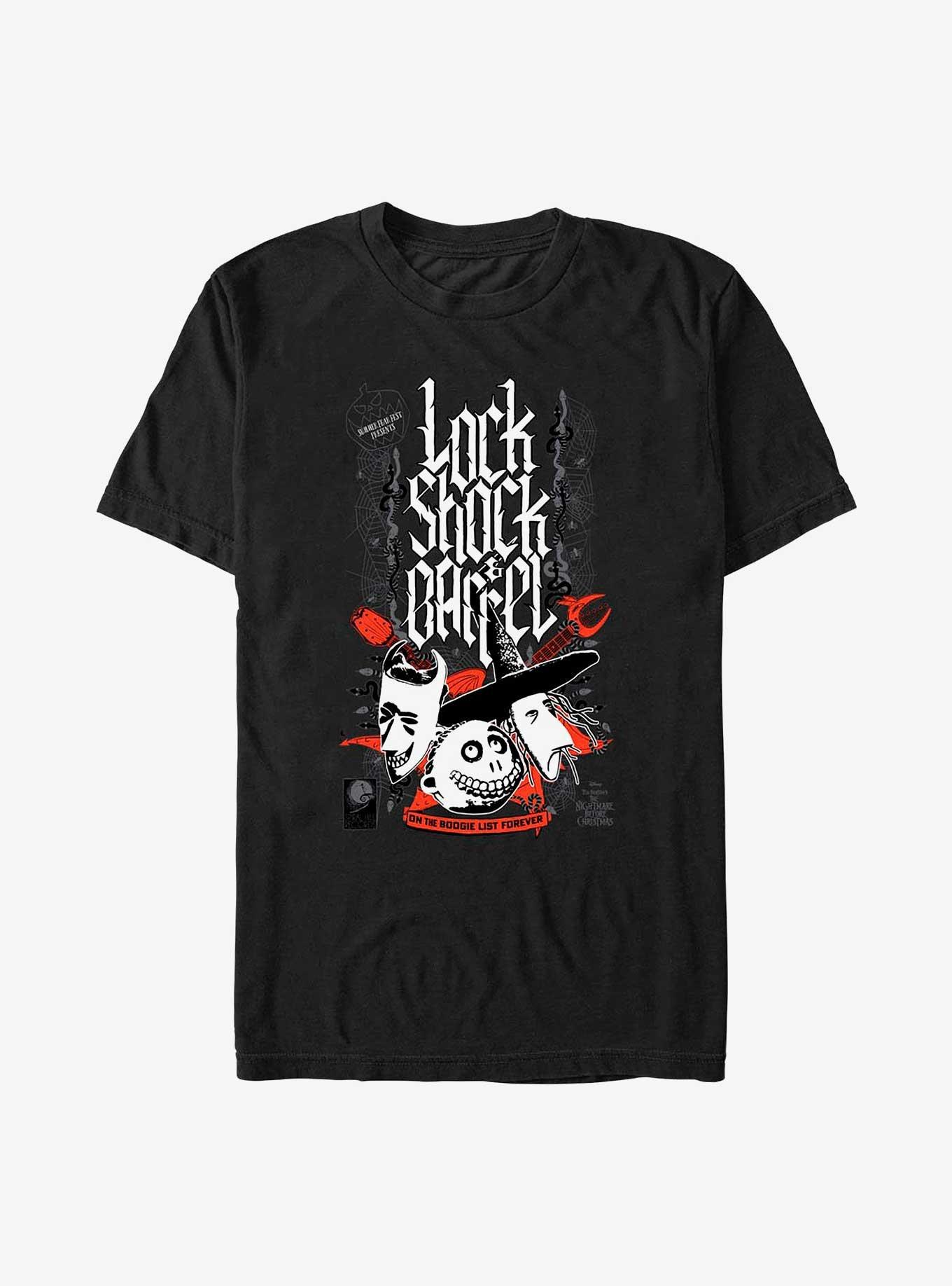 Disney The Nightmare Before Christmas Boogie List T-Shirt, BLACK, hi-res