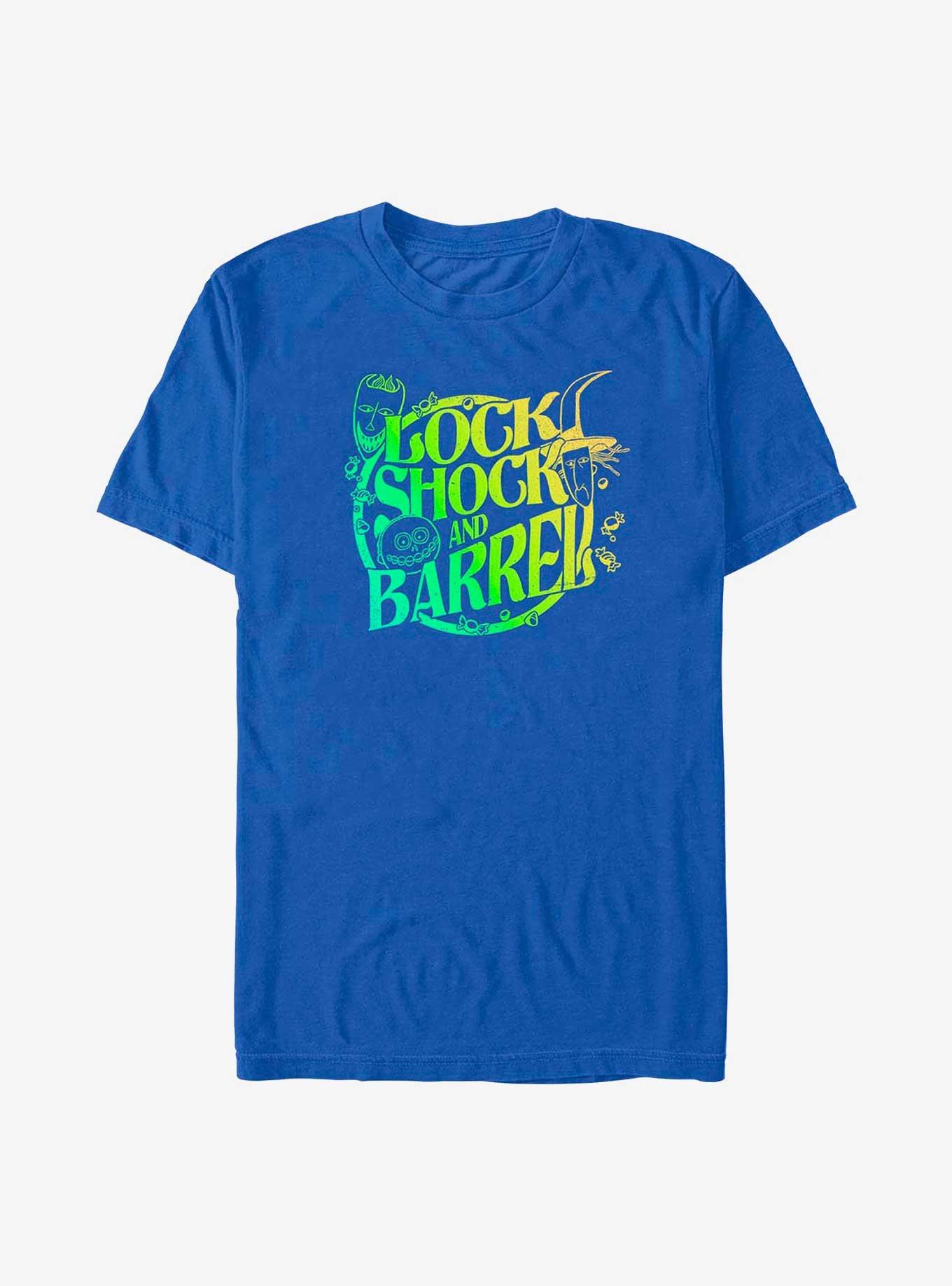 Disney The Nightmare Before Christmas Lock, Shock And Barrel WarpedT-Shirt, , hi-res