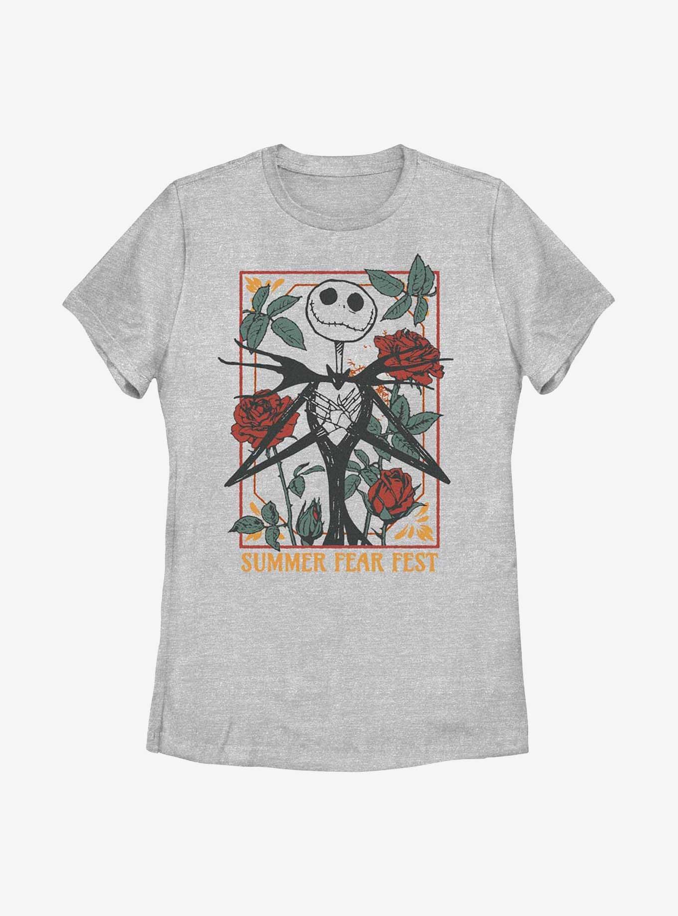 Disney The Nightmare Before Christmas Jack Summer Fear Fest Womens T-Shirt, ATH HTR, hi-res