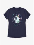 Disney The Nightmare Before Christmas Stars And Flowers Womens T-Shirt, NAVY, hi-res