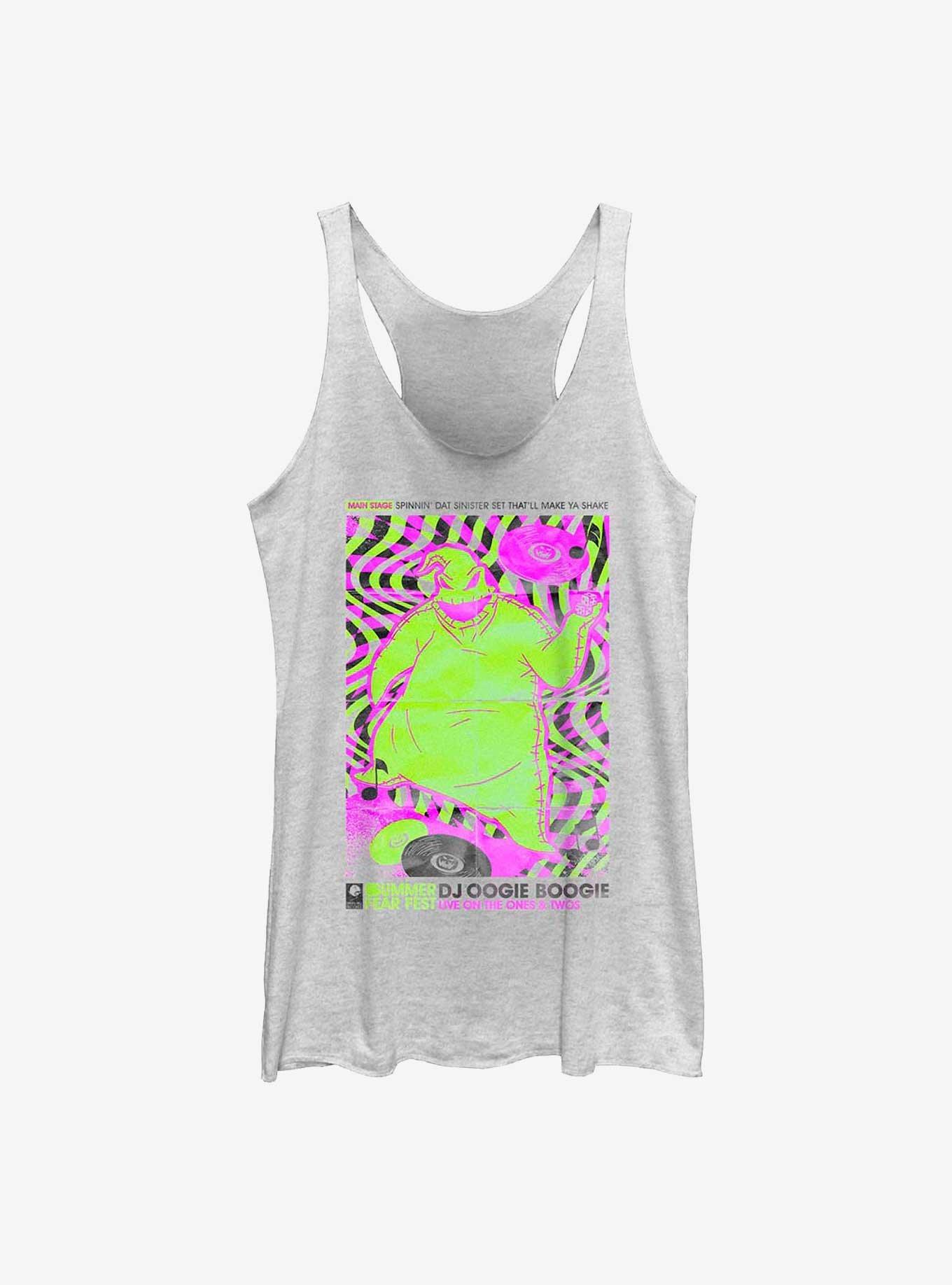 Disney The Nightmare Before Christmas Dj Oogie Boogie Womens Tank Top, WHITE HTR, hi-res