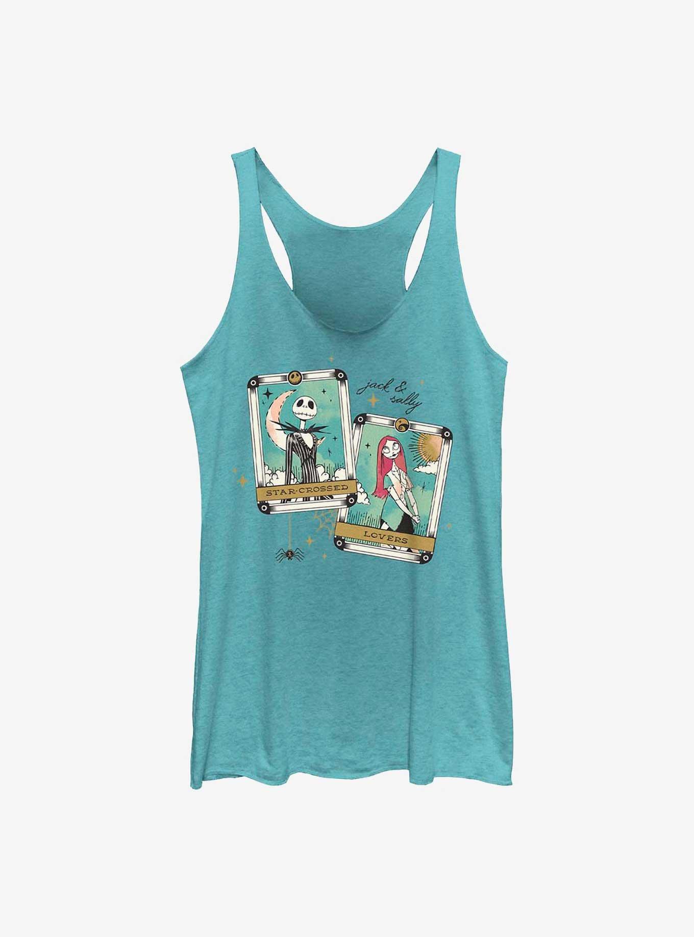 Disney The Nightmare Before Christmas Tarot Cards Womens Tank Top, TAHI BLUE, hi-res