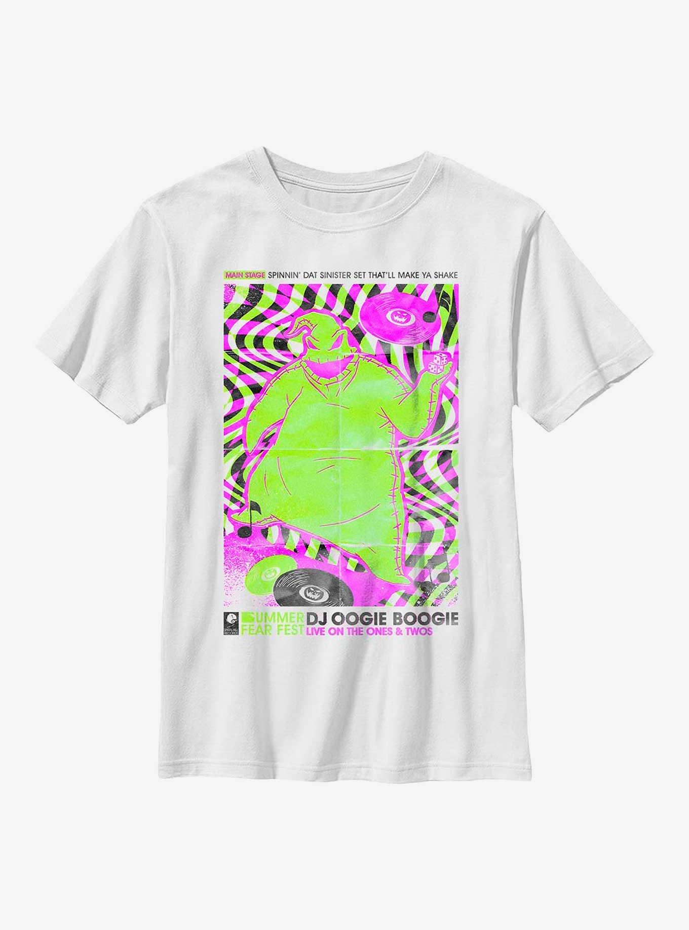 Disney The Nightmare Before Christmas Dj Oogie Boogie Youth T-Shirt, WHITE, hi-res