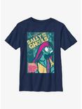 Disney The Nightmare Before Christmas Fear Fest Sally Poster Youth T-Shirt, NAVY, hi-res