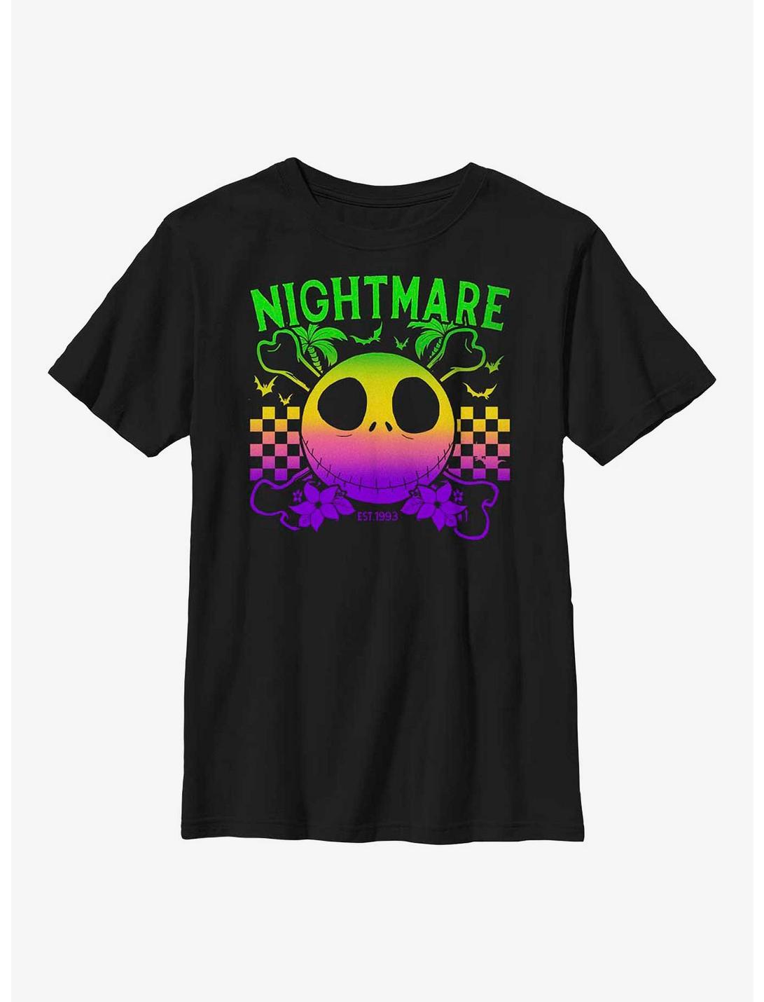 Disney The Nightmare Before Christmas Jack Sunset Youth T-Shirt, BLACK, hi-res