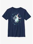 Disney The Nightmare Before Christmas Stars And Flowers Youth T-Shirt, NAVY, hi-res
