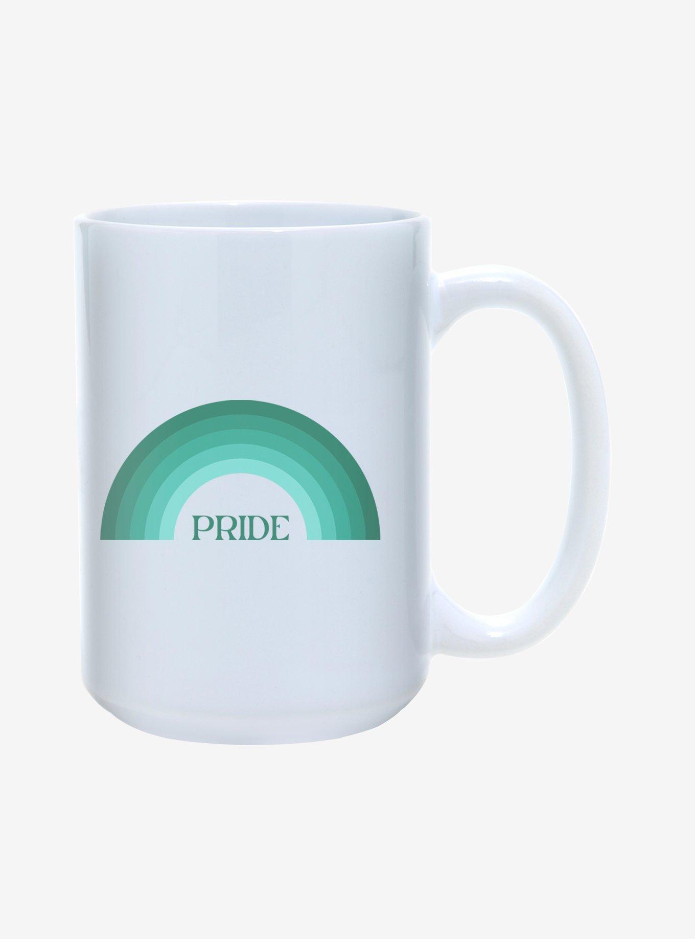 Green Rainbow Pride Mug 15oz, , hi-res
