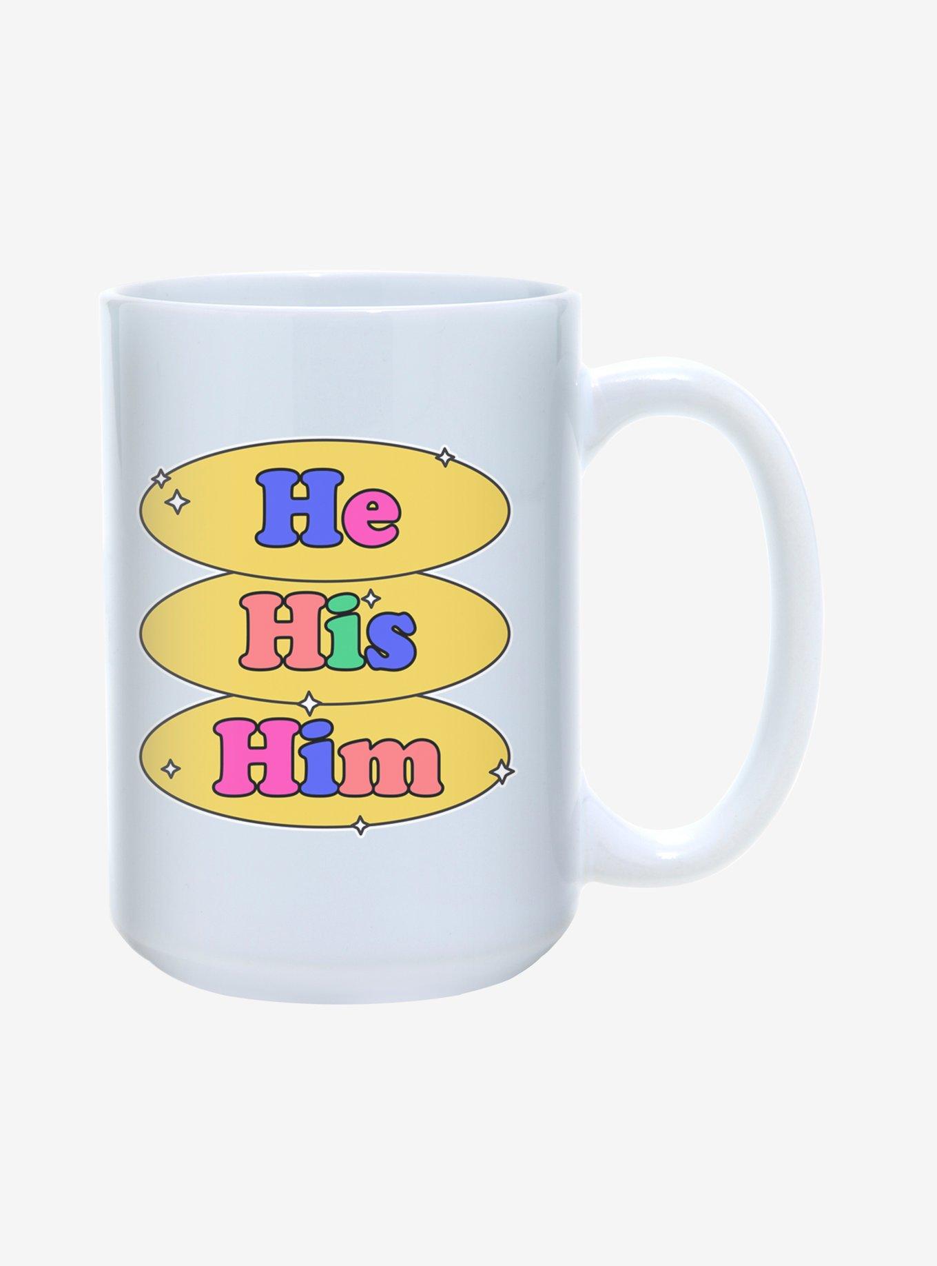 He His Him Pronouns Pride Mug 15oz, , hi-res