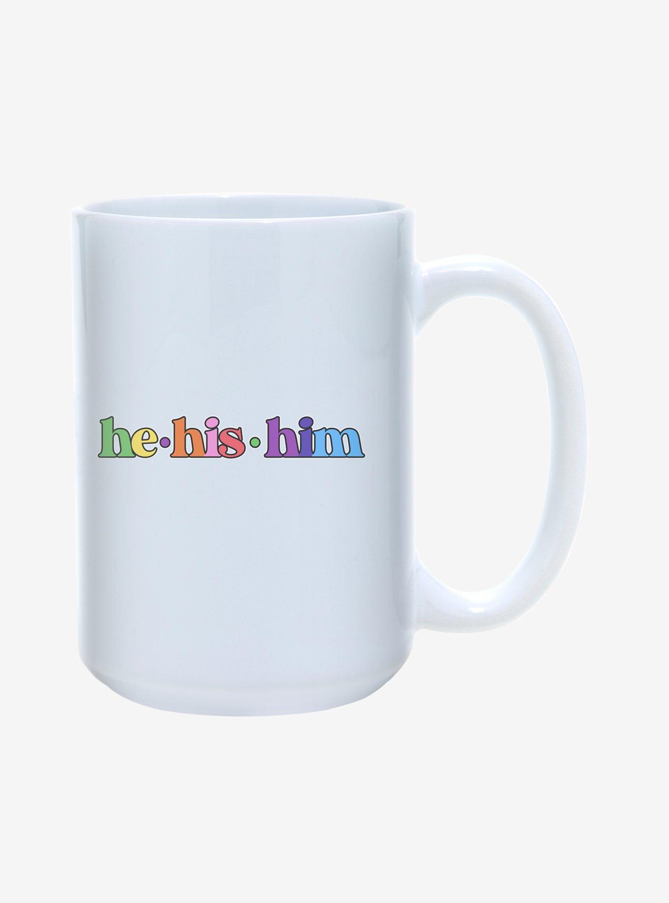 He His Him Pronouns Pride Mug 15oz, , hi-res