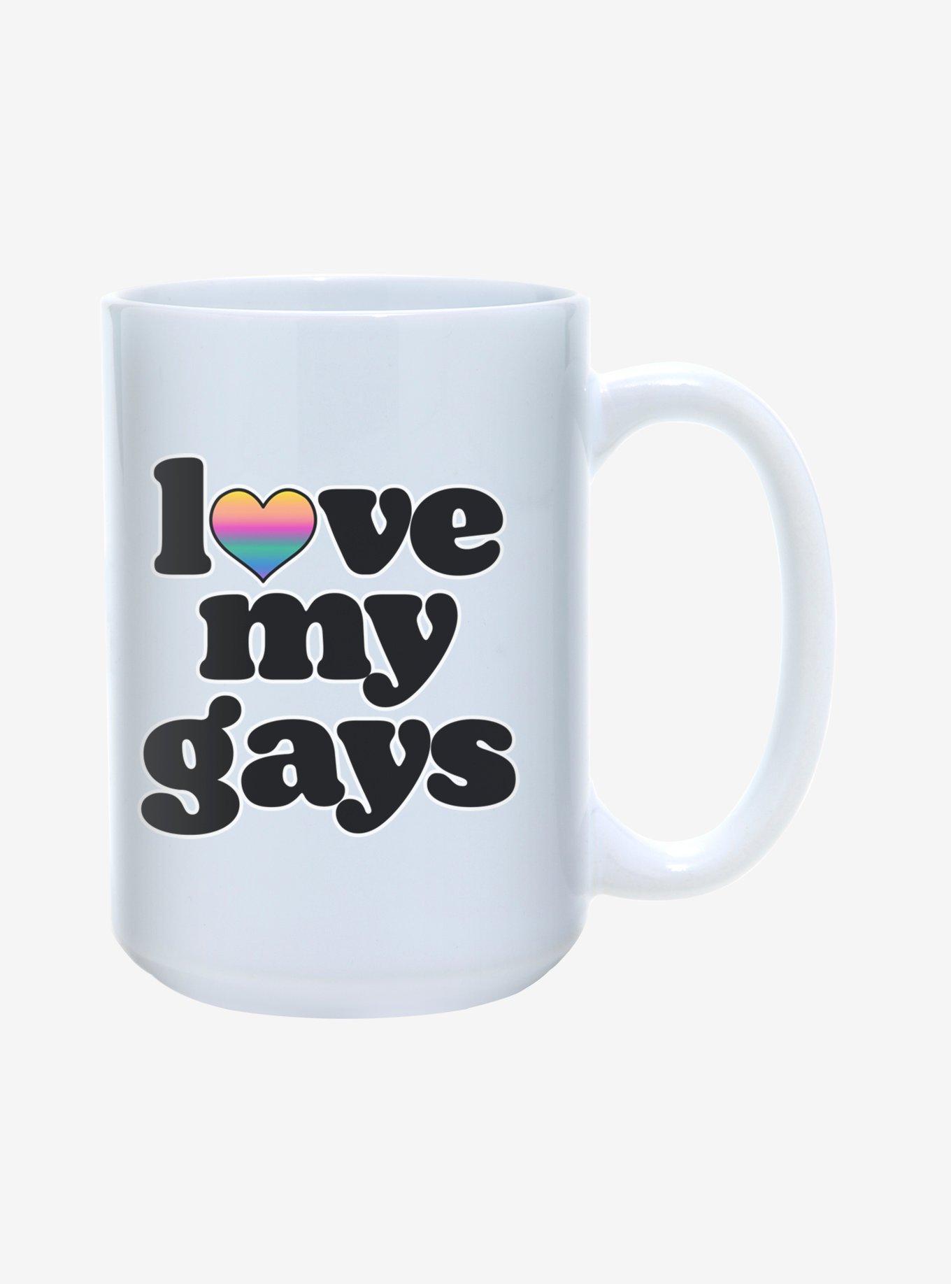 Love My Gays Pride Mug 15oz, , hi-res
