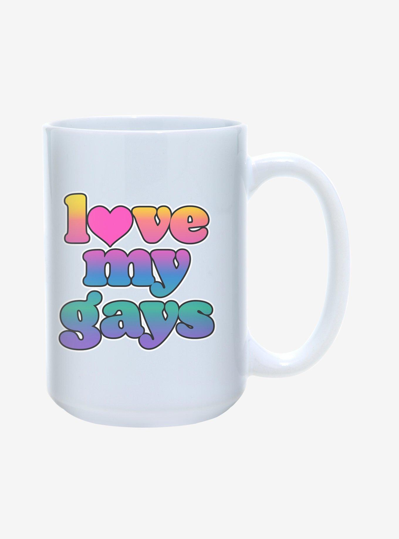 Love My Gays Pride Mug 15oz, , hi-res