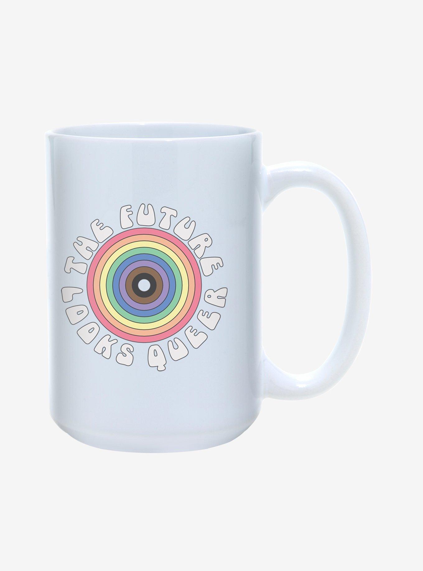 The Future Looks Queer Pride Mug 15oz, , hi-res