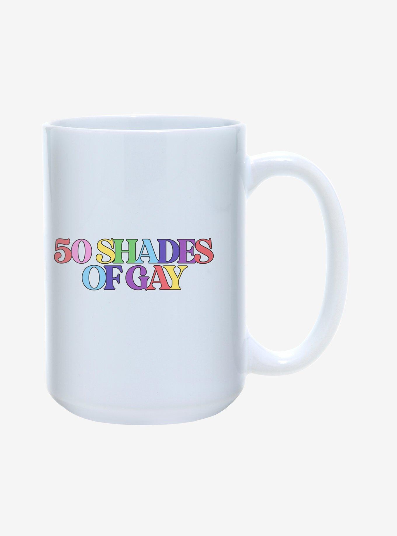 50 Shades of Gay Pride Mug 15oz, , hi-res