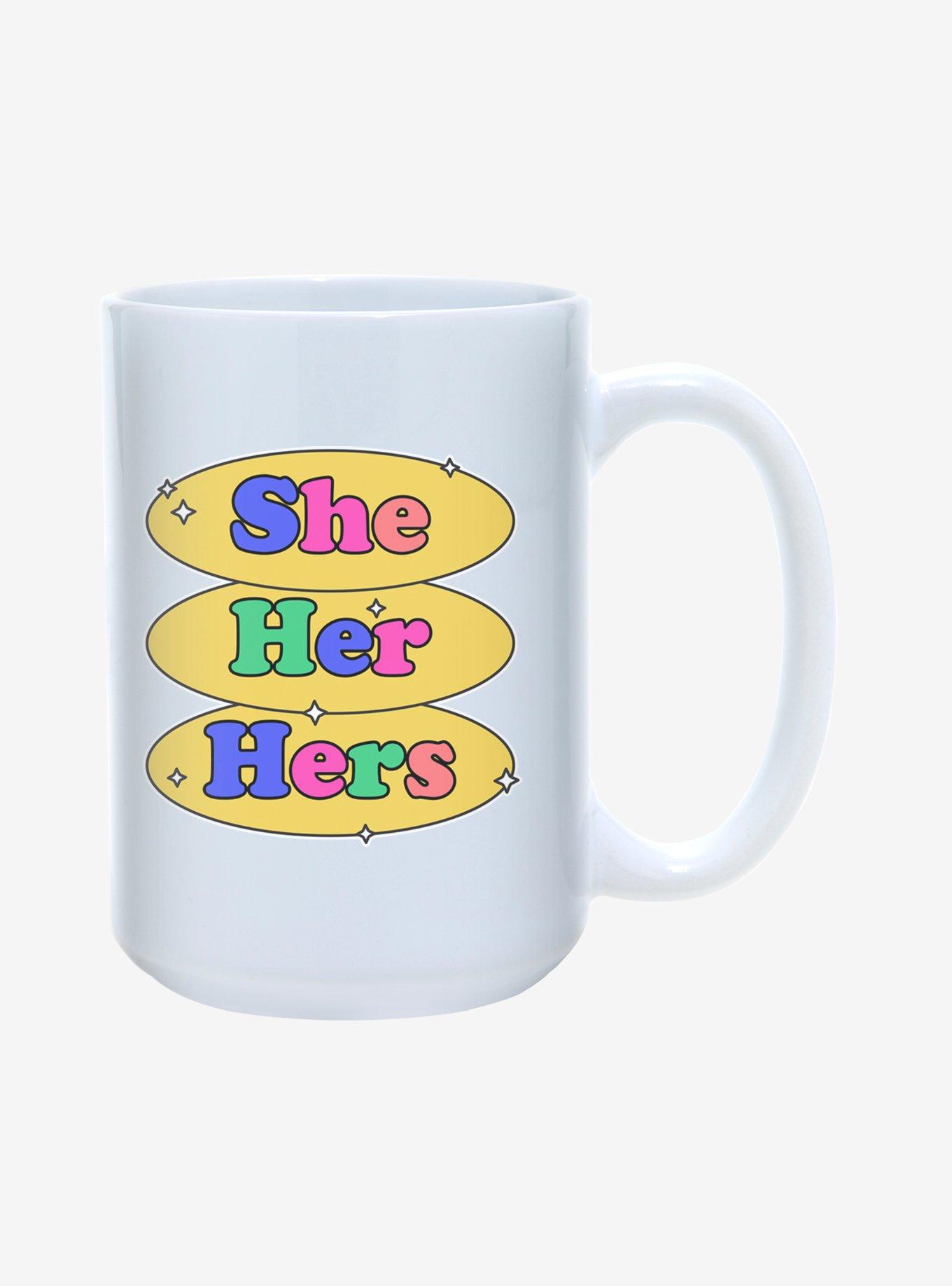 She Her Hers Pronouns Pride Mug 15oz, , hi-res