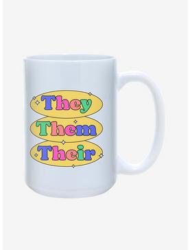 They Them Their Pronouns Pride Mug 15oz, , hi-res
