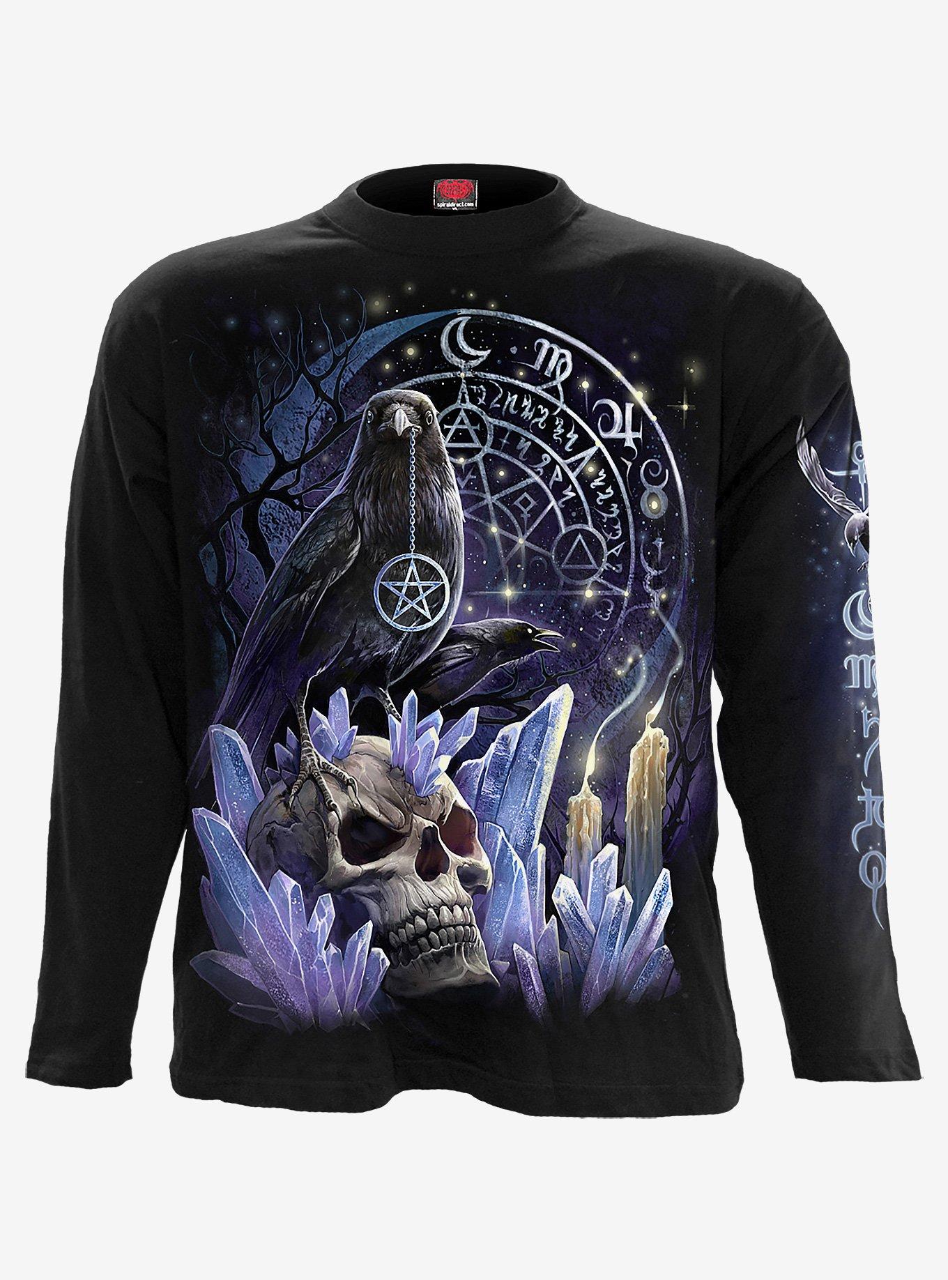 Witchcraft Black Longsleeve T-Shirt, BLACK, hi-res