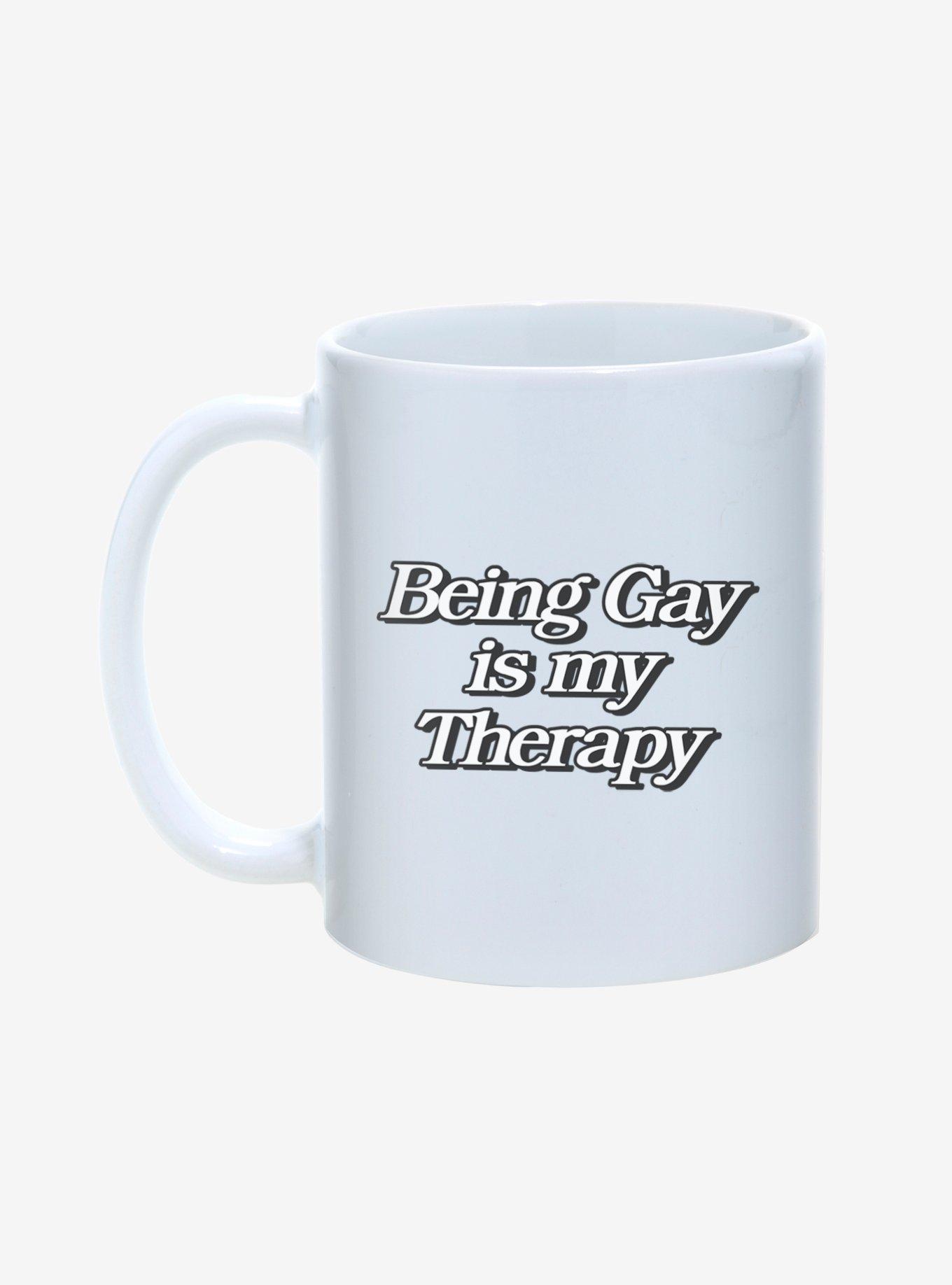 Being Gay Is My Therapy Pride Mug 11oz, , hi-res