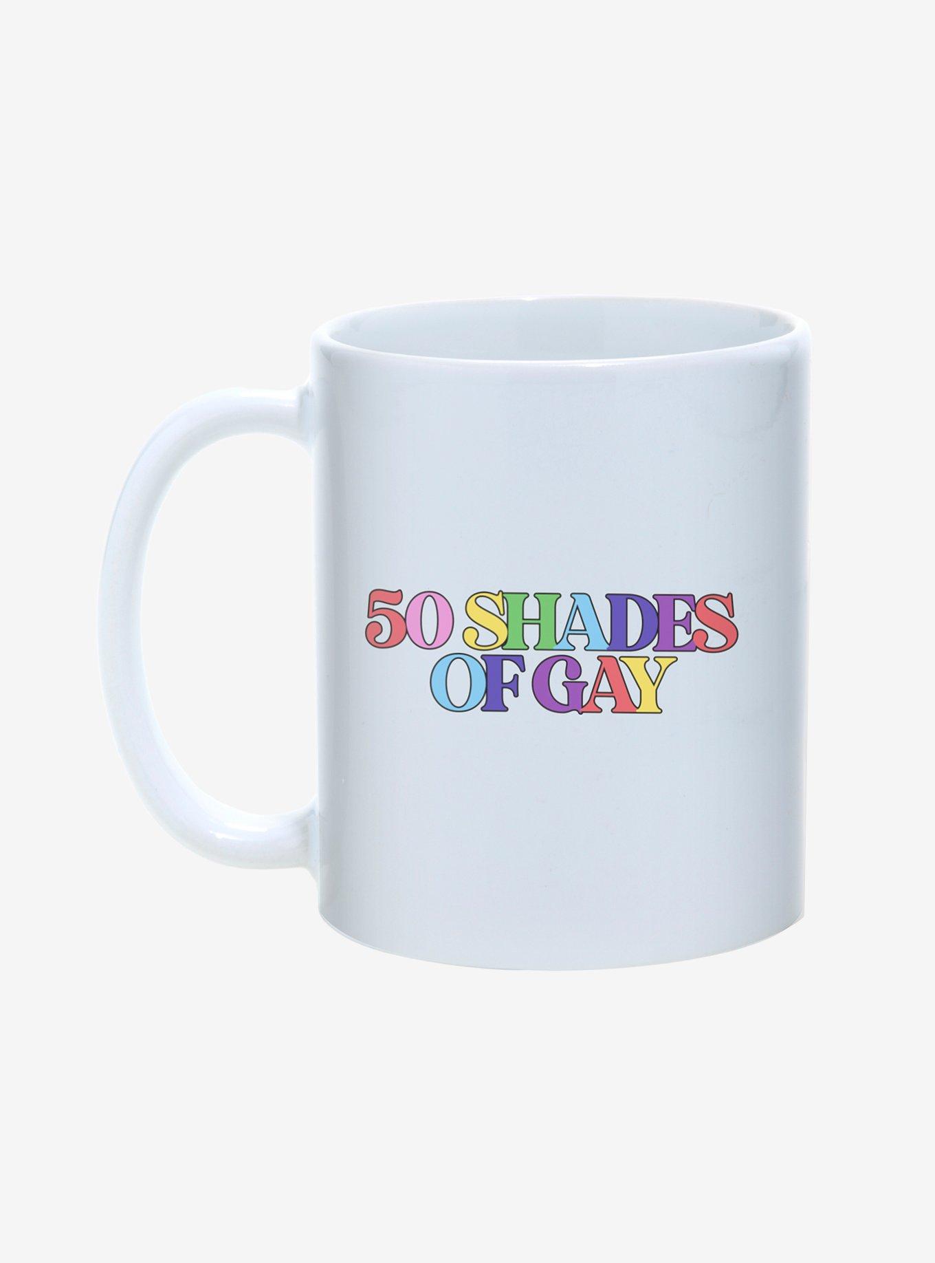 50 Shades of Gay Pride Mug 11oz, , hi-res