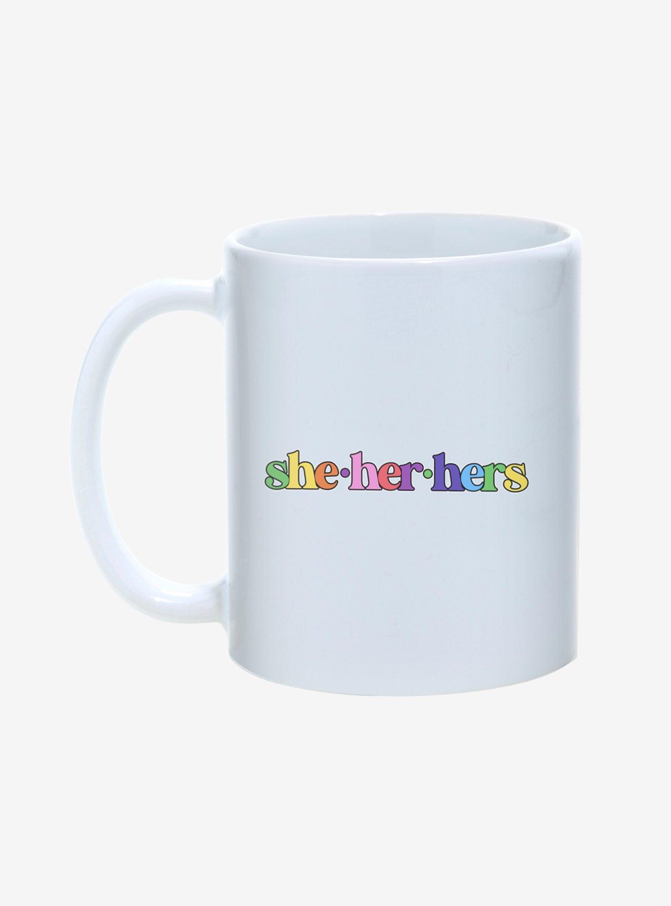 She Her Hers Pronouns Pride Mug 11oz, , hi-res