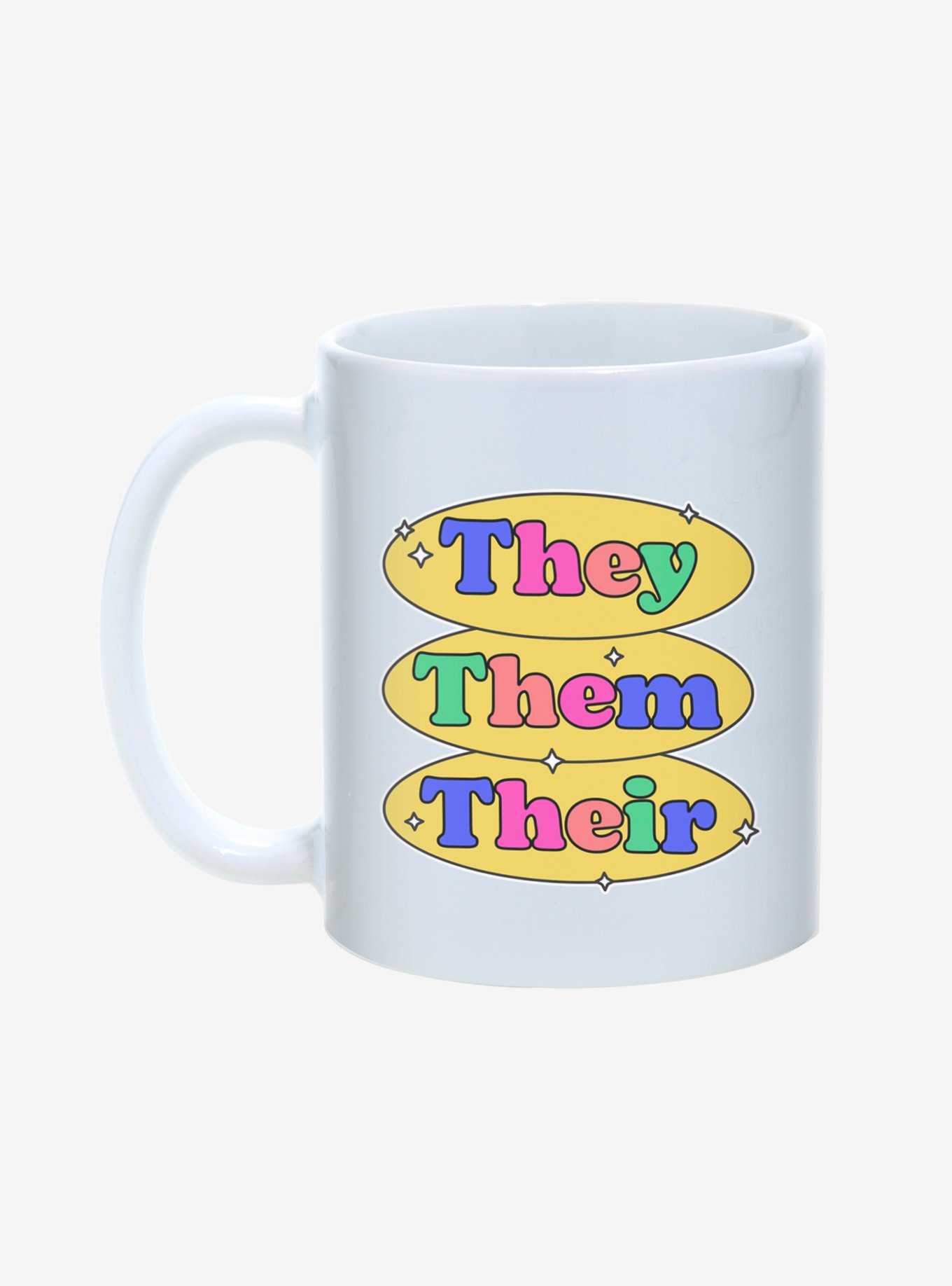 They Them Their Pronouns Pride Mug 11oz, , hi-res