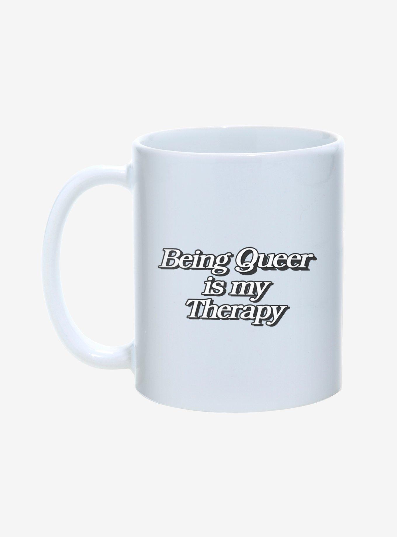 Being Queer Is My Therapy Pride Mug 11oz, , hi-res