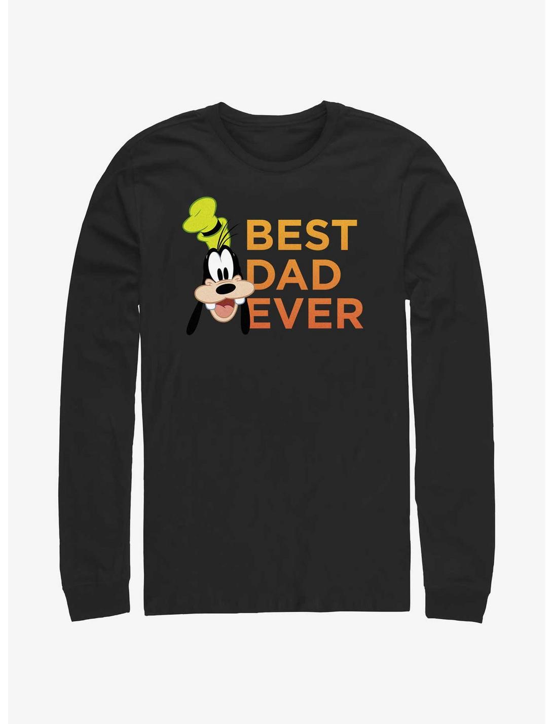 Disney Goofy Best Dad Ever Long Sleeve T-Shirt, BLACK, hi-res