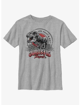 Plus Size Jurassic Park Life Finds A Way Youth T-Shirt, , hi-res