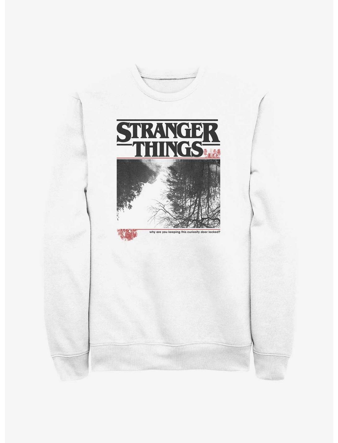 Stranger Things Upside Down Photo Sweatshirt, WHITE, hi-res