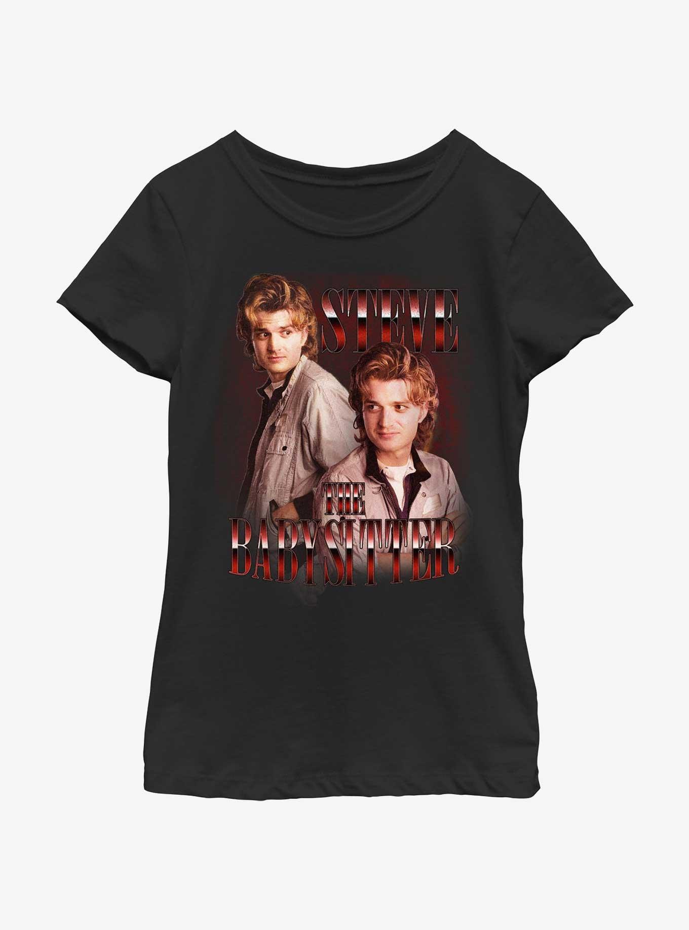 Stranger Things Steve The Babysitter Youth Girls T-Shirt, , hi-res