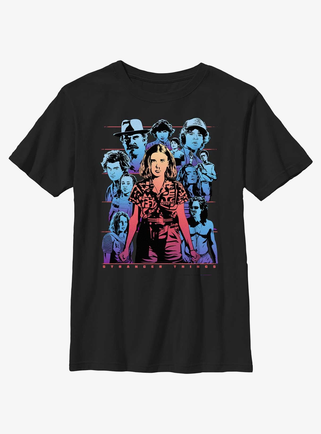 Stranger Things Neon Group Youth T-Shirt, , hi-res