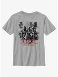 Stranger Things Upside Down Silhouette Youth T-Shirt, ATH HTR, hi-res